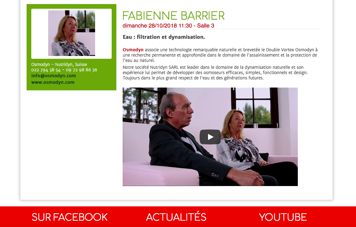 Conférence Fabienne Barrier