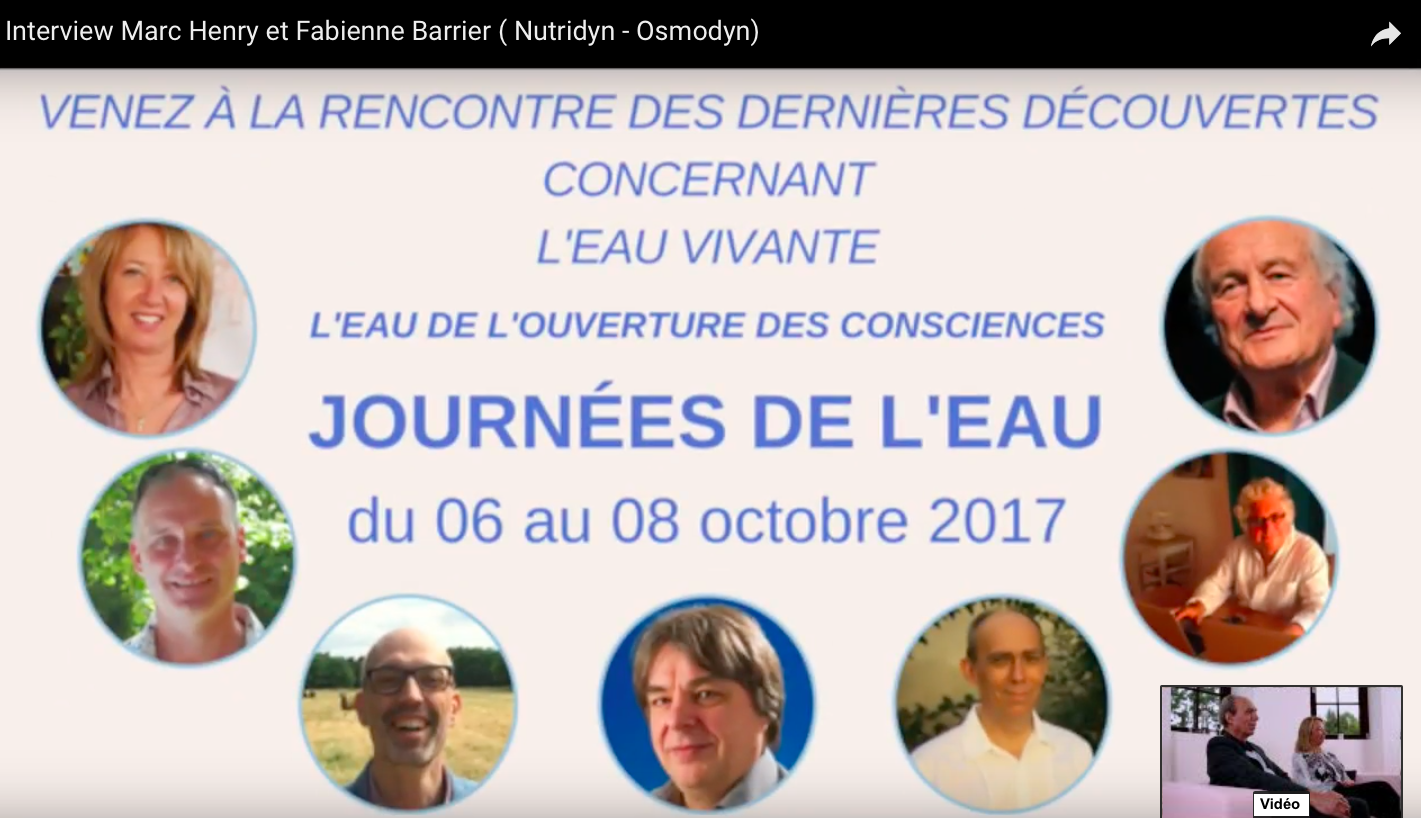 Conférence Osmodyn Les journées de L'eau St Hippolyte